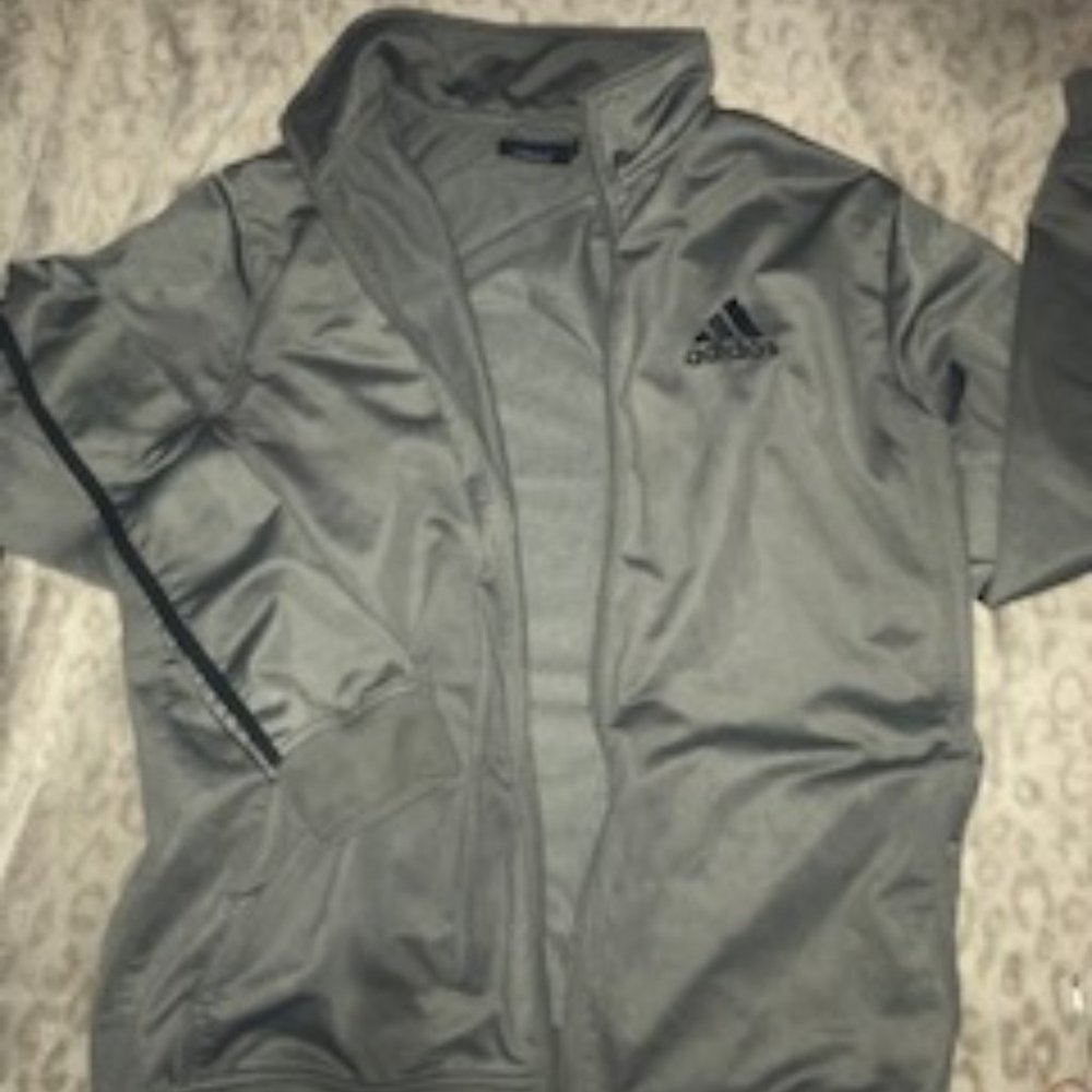 Grey Adidas Zip up